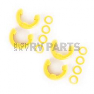 Rugged Ridge D-Ring Isolator - 7/8 Inch Yellow Polyurethane Set Of 4 Isolators/ 8 Washers - 1123572