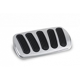 Lokar Performance Brake Pedal Pad - Billet Aluminum/ Rubber Black - XBAG6186