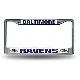 POWERDECAL License Plate Frame - Baltimore Ravens Plastic - FC0704