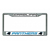 POWERDECAL License Plate Frame - Carolina Panthers Name And Logo Zinc - FC0802