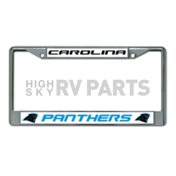 POWERDECAL License Plate Frame - Carolina Panthers Name And Logo Zinc - FC0802