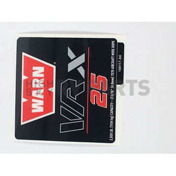 Warn Winch Label 100994-1