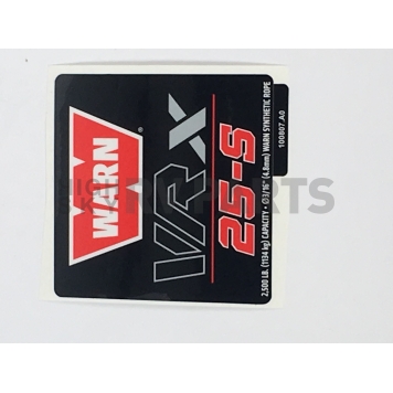 Warn Winch Label 100994-2