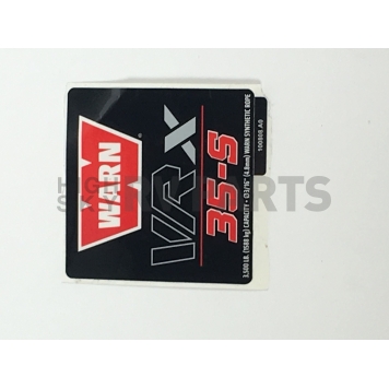 Warn Winch Label 100994-4