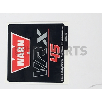 Warn Winch Label 100994-5