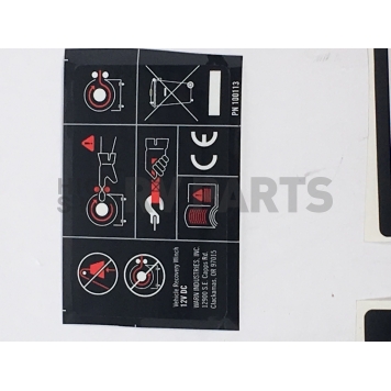 Warn Winch Label 100994-7