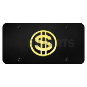 Automotive Gold License Plate - Dollar Stainless Steel - DOLGB
