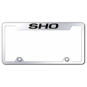 Automotive Gold License Plate Frame - Silver Stainless Steel - TFSHOEC