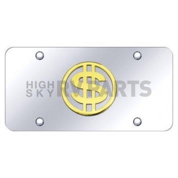 Automotive Gold License Plate - Dollar Stainless Steel - DOLGC