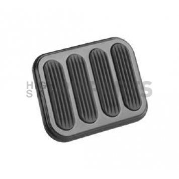 Lokar Performance Brake Pedal Pad - Steel Black - XSG6017