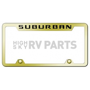 Automotive Gold License Plate Frame - Gold Stainless Steel - TFSRBEG