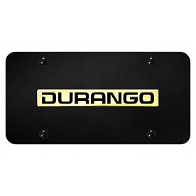 Automotive Gold License Plate - Durango Stainless Steel - DURNGB