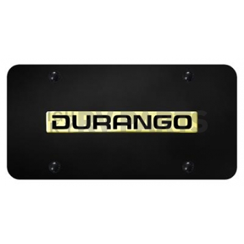 Automotive Gold License Plate - Durango Stainless Steel - DURNGB
