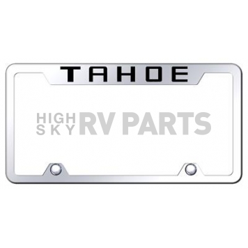 Automotive Gold License Plate Frame - Silver Stainless Steel - TFTAHEC