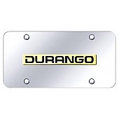 Automotive Gold License Plate - Durango Stainless Steel - DURNGC