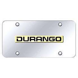 Automotive Gold License Plate - Durango Stainless Steel - DURNGC