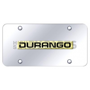 Automotive Gold License Plate - Durango Stainless Steel - DURNGC