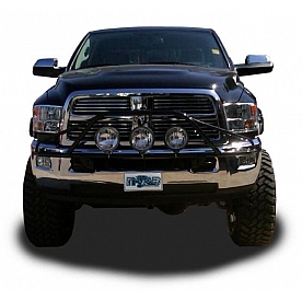 N-Fab Pre-Runner - Gloss Powder Coated Black Steel - D103LH