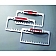 All Sales License Plate Frame - Flames Aluminum Silver - 54015TLP