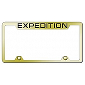 Automotive Gold License Plate Frame - Gold Stainless Steel - TFXPDEG