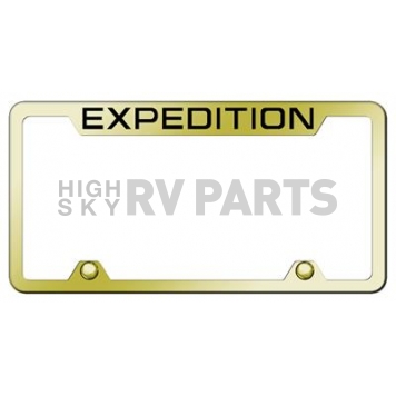 Automotive Gold License Plate Frame - Gold Stainless Steel - TFXPDEG