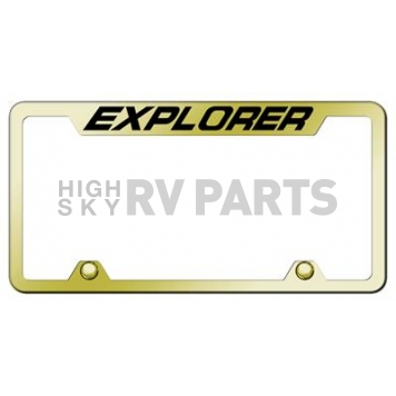 Automotive Gold License Plate Frame - Gold Stainless Steel - TFXPLEG