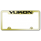 Automotive Gold License Plate Frame - Gold Stainless Steel - TFYUKEG