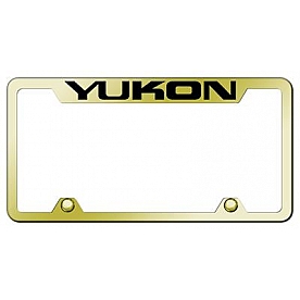 Automotive Gold License Plate Frame - Gold Stainless Steel - TFYUKEG