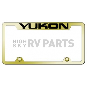 Automotive Gold License Plate Frame - Gold Stainless Steel - TFYUKEG
