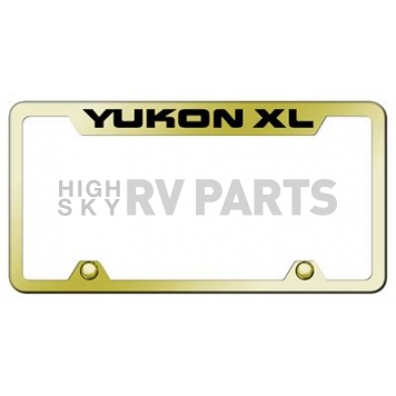 Automotive Gold License Plate Frame - Gold Stainless Steel - TFYXLEG