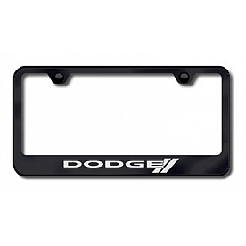 Automotive Gold License Plate Frame - Black Stainless Steel - LFDODSEB