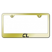 Automotive Gold License Plate Frame - Gold Stainless Steel - LFCLEG