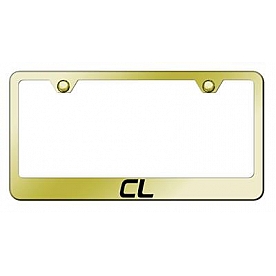 Automotive Gold License Plate Frame - Gold Stainless Steel - LFCLEG