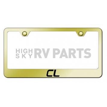 Automotive Gold License Plate Frame - Gold Stainless Steel - LFCLEG