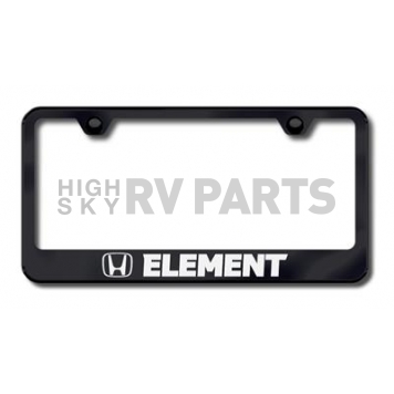 Automotive Gold License Plate Frame - Black Stainless Steel - LFELEEB