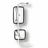 Grote Industries Exterior Mirror Manual Rectangular Silver Single - 28453