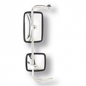 Grote Industries Exterior Mirror Manual Rectangular Silver Single - 28453
