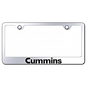 Automotive Gold License Plate Frame - Silver Stainless Steel - LFCMNEC