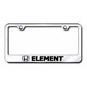 Automotive Gold License Plate Frame - Silver Stainless Steel - LFELEEC