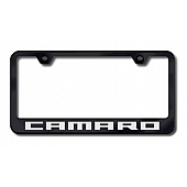 Automotive Gold License Plate Frame - Black Stainless Steel - LFCMREB