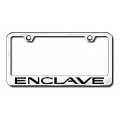 Automotive Gold License Plate Frame - Silver Stainless Steel - LFENCEC
