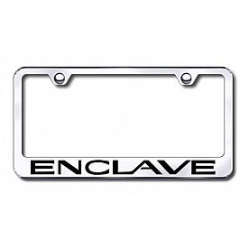 Automotive Gold License Plate Frame - Silver Stainless Steel - LFENCEC