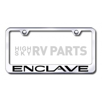 Automotive Gold License Plate Frame - Silver Stainless Steel - LFENCEC