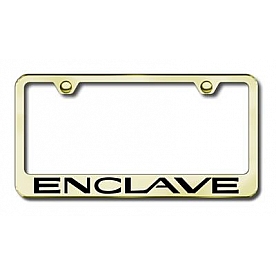 Automotive Gold License Plate Frame - Gold Stainless Steel - LFENCEG