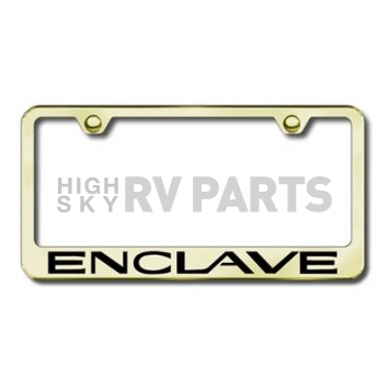 Automotive Gold License Plate Frame - Gold Stainless Steel - LFENCEG