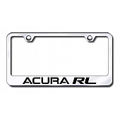 Automotive Gold License Plate Frame - Silver Stainless Steel - LFARLEC