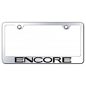 Automotive Gold License Plate Frame - Silver Stainless Steel - LFENCOEC