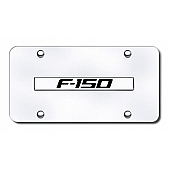 Automotive Gold License Plate - F-150 Logo Stainless Steel - F15CC