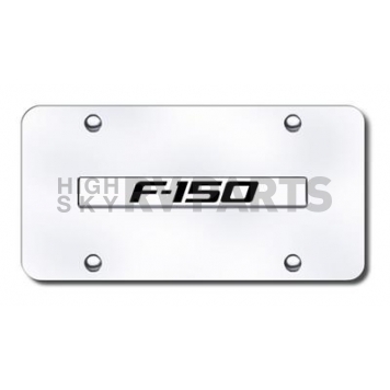 Automotive Gold License Plate - F-150 Logo Stainless Steel - F15CC
