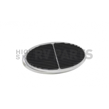 Lokar Performance Brake Pedal Pad - Aluminum Natural Extra Large Oval - BAG6108